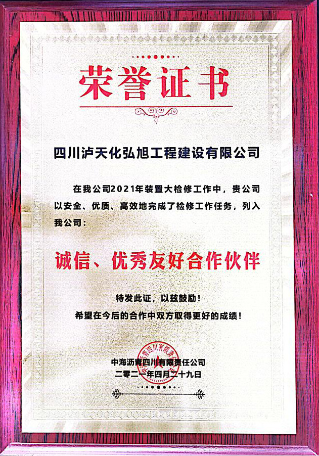 誠(chéng)信、優(yōu)秀友好合作伙伴(圖1)